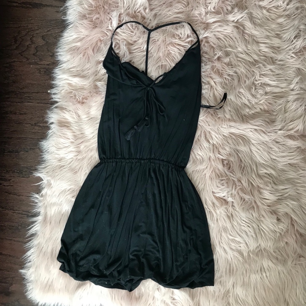 hollister black romper